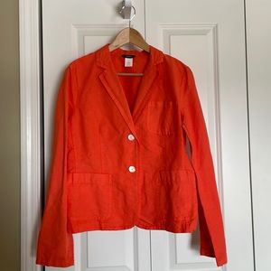 JCrew orange blazer Size 12